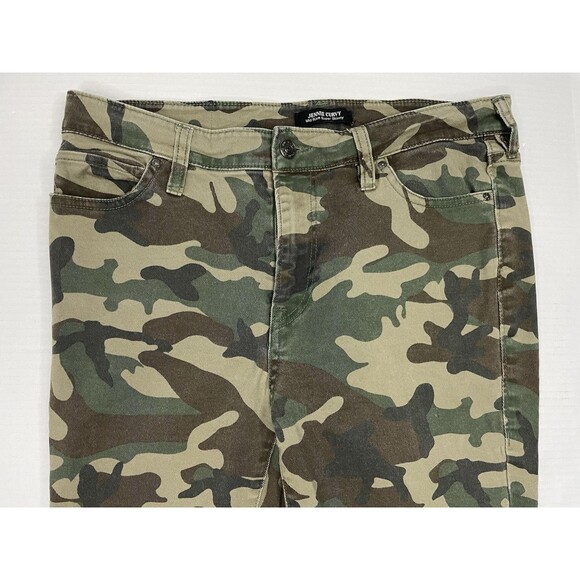 True Religion Women 30 Jeans Jennie Curvy Skinny Stretch Camo Military Urban Y2K - Picture 6 of 16